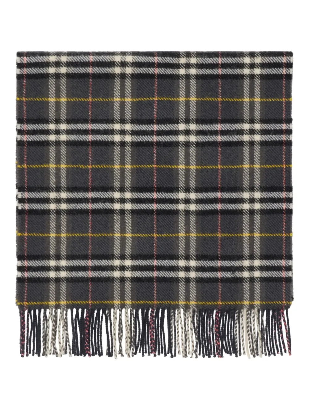 Burberry checked wool scarf | Men | Image 2