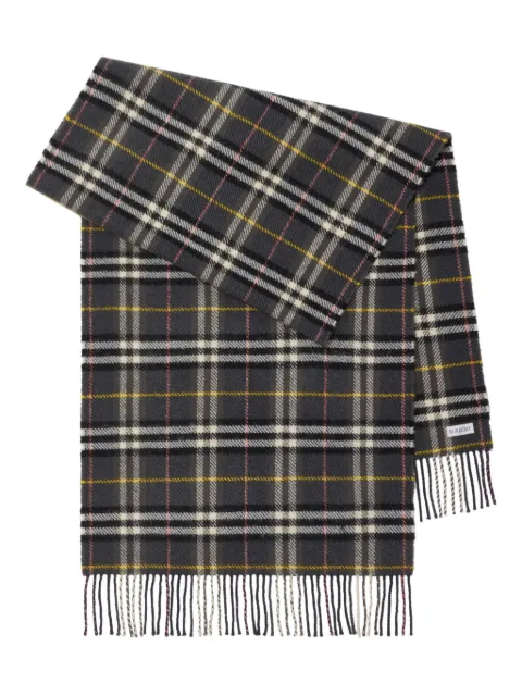 Burberry checked wool scarf
