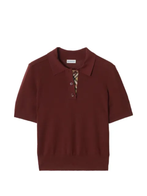 Burberry wool polo shirt