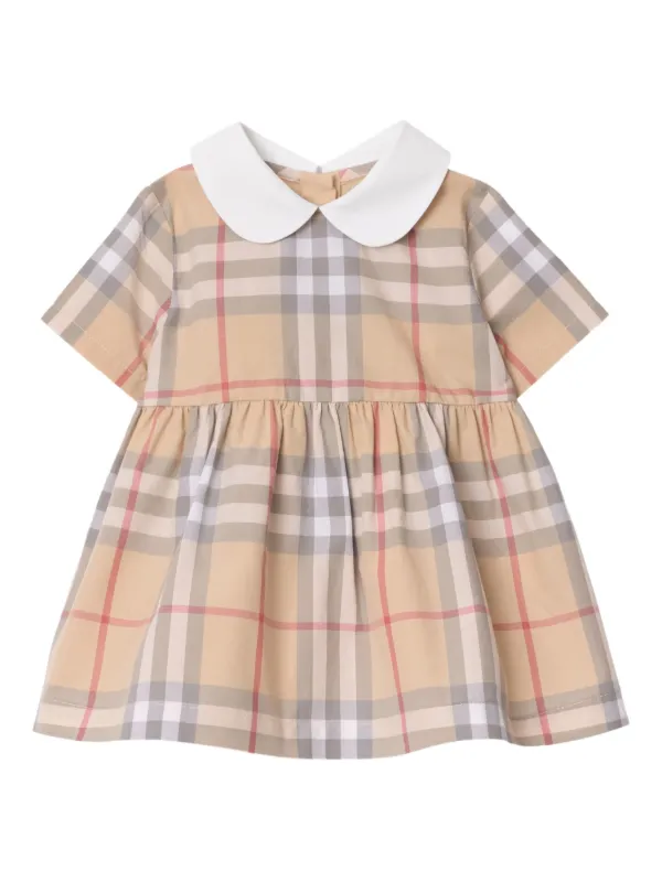 Burberry Kids Poplin Dress Neutrals FARFETCH AU