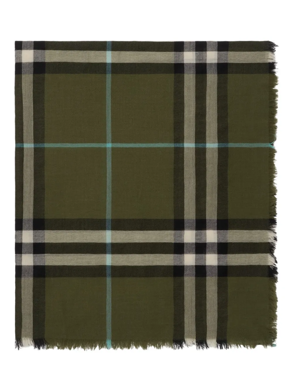 Burberry checked wool scarf | Men | Image 2