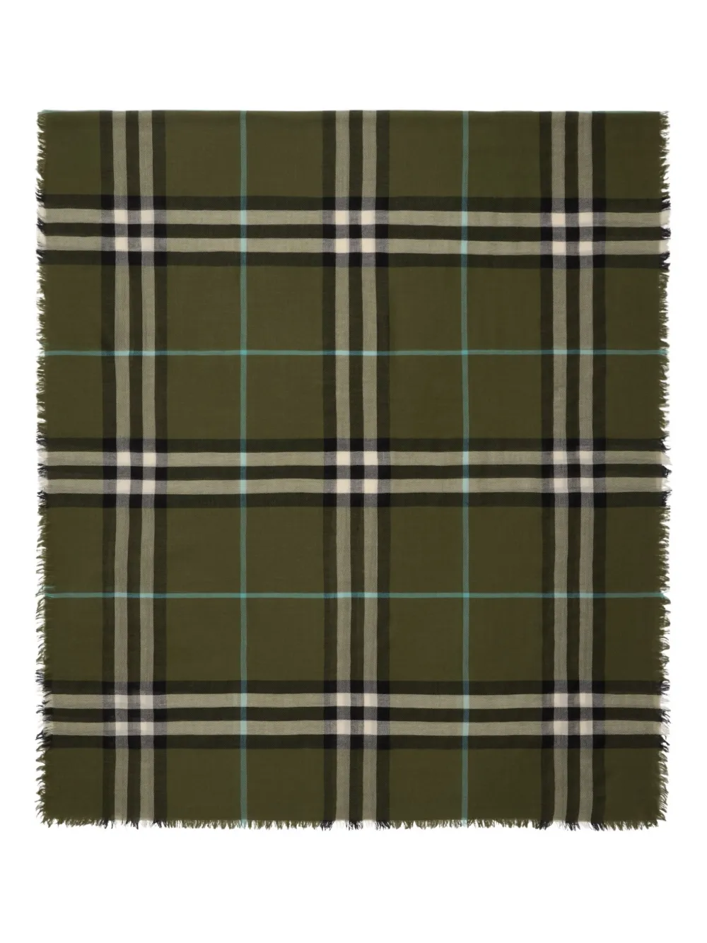 Burberry Geruite sjaal Groen