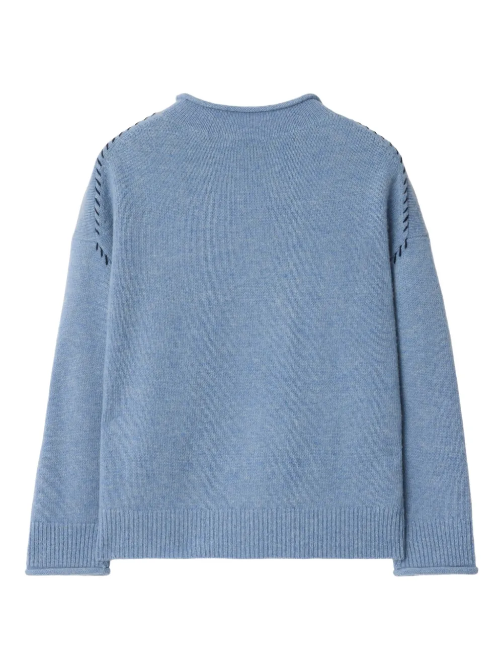 Burberry Kids Sweater met logo Blauw
