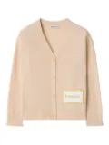Burberry Kids logo-patch cardigan - Neutrals