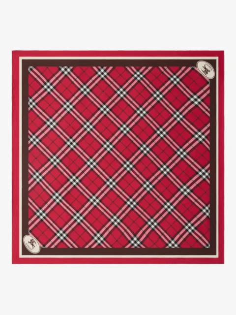 Burberry Check silk scarf