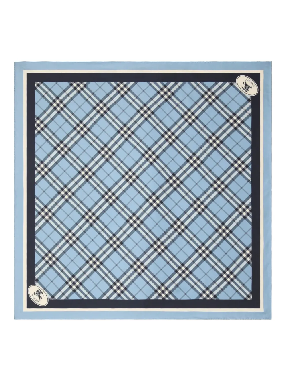 Burberry Geruite sjaal Blauw
