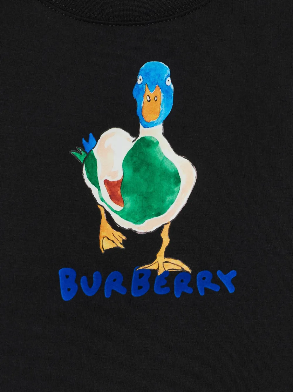 Burberry Kids T-shirt met eendenprint Zwart