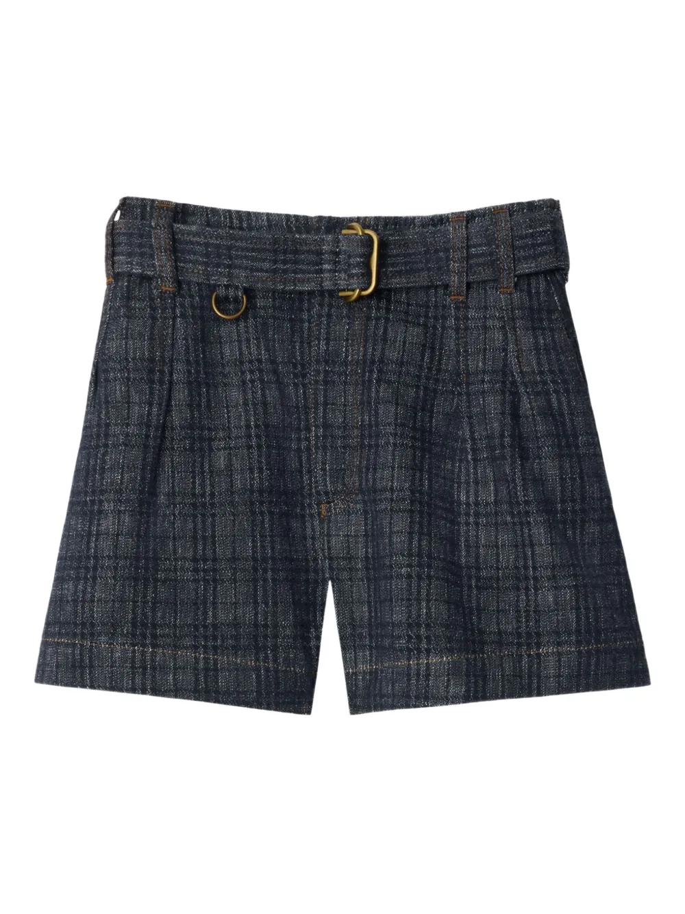 Burberry Shorts denim con cintura - Blu