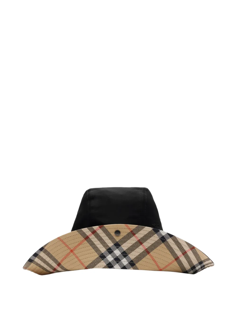 Burberry Hoed met geruite rand Zwart