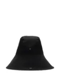 Burberry check brim gabardine hat - Black