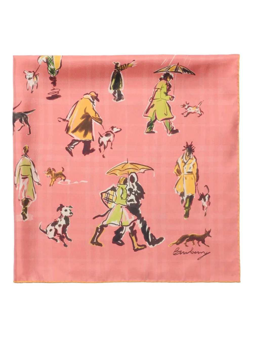 Burberry Paws on Parade sjaal Roze