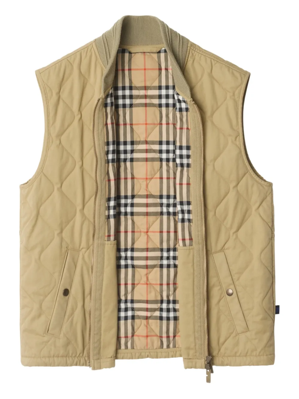 Burberry Gabardine bodywarmer Beige