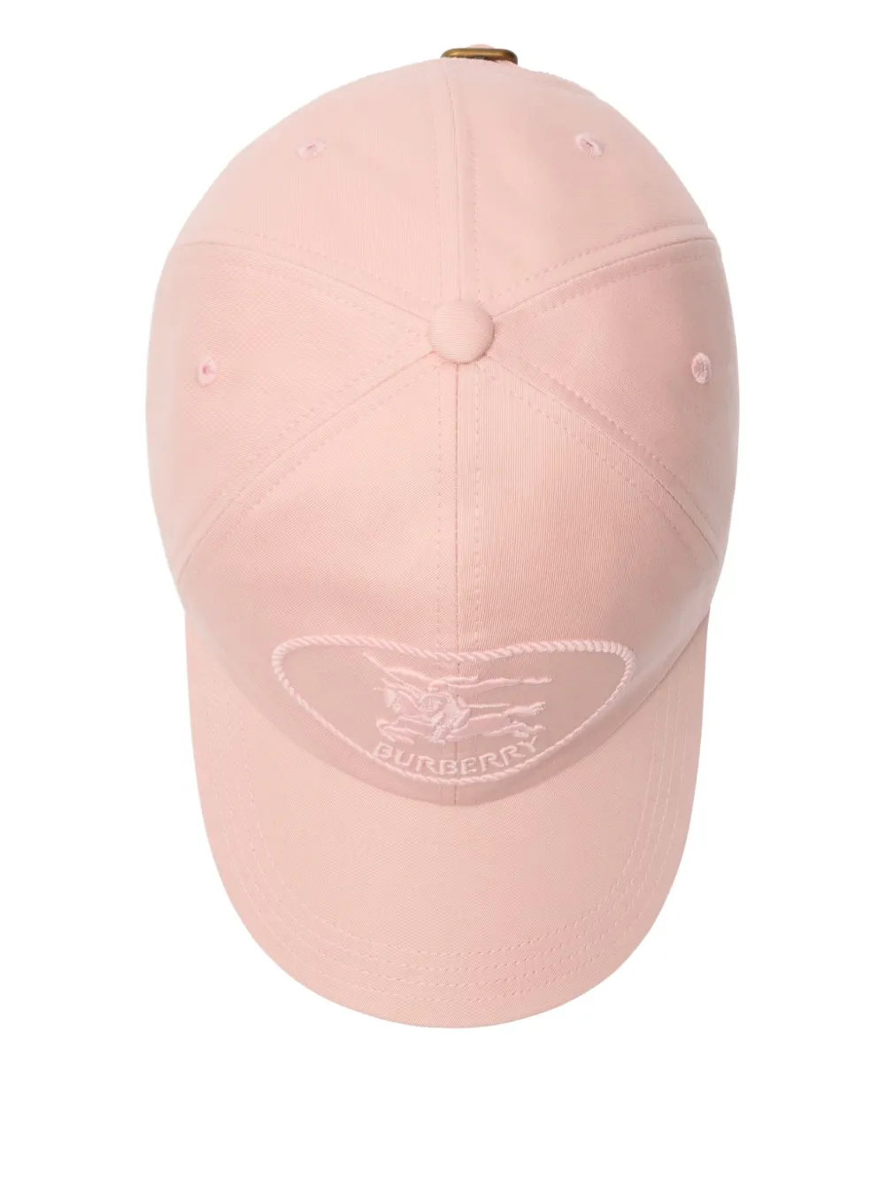 Burberry Knight Stamp gabardine honkbalpet Roze