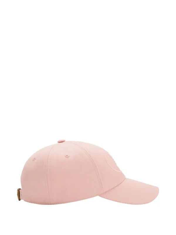 Burberry Knight Stamp Gabardine Baseball Cap | Pink | FARFETCH
