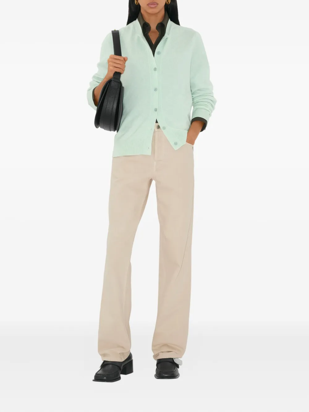 Burberry Button-up vest Groen