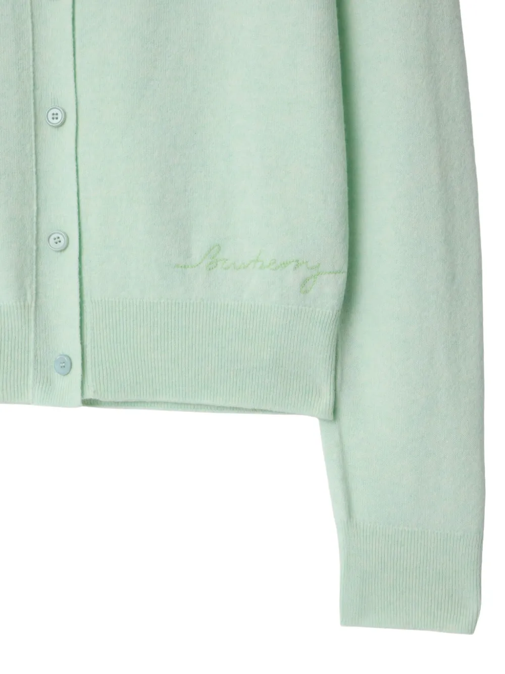 Burberry Button-up vest Groen