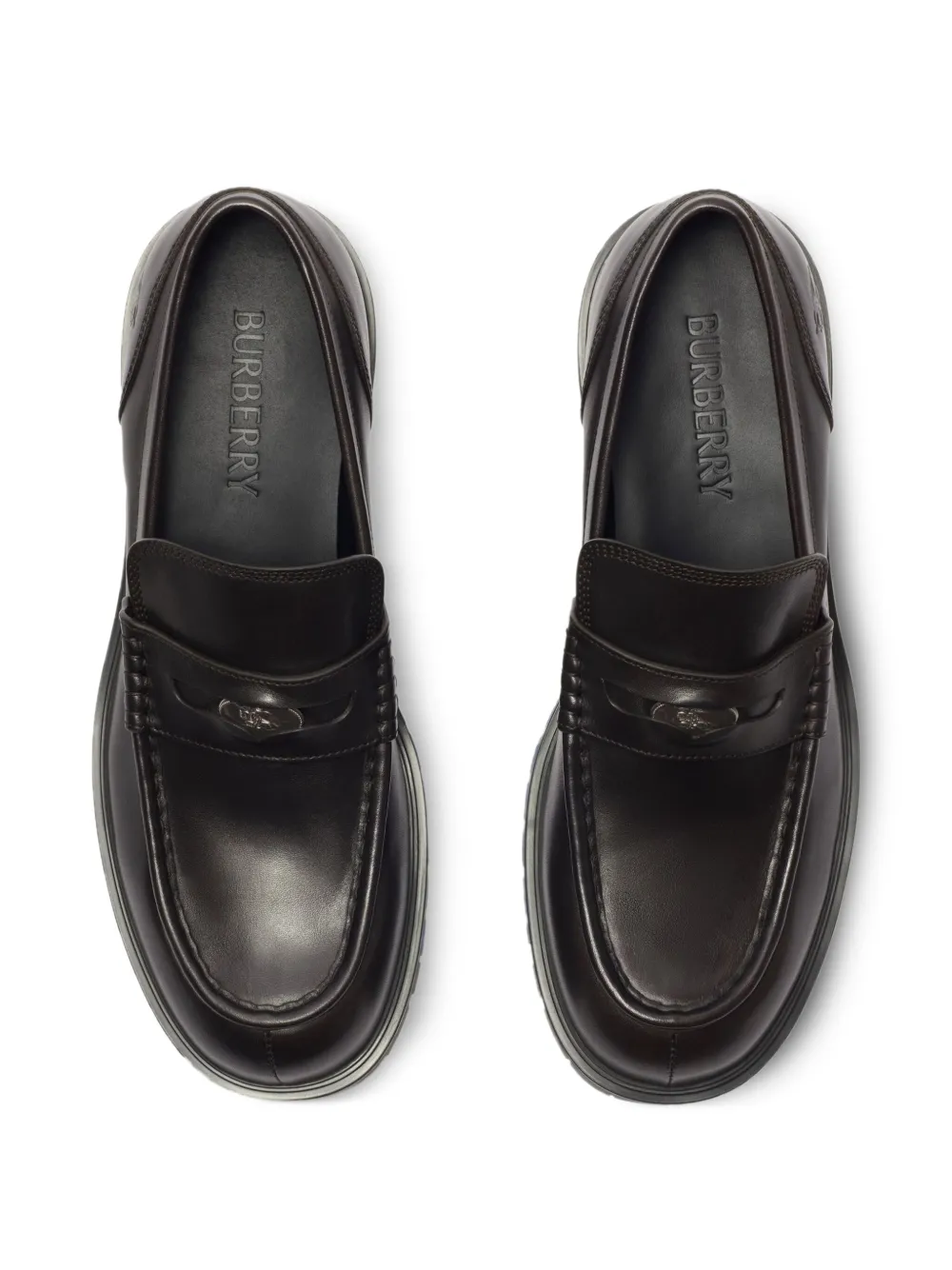 Burberry leather Rogue loafers Black