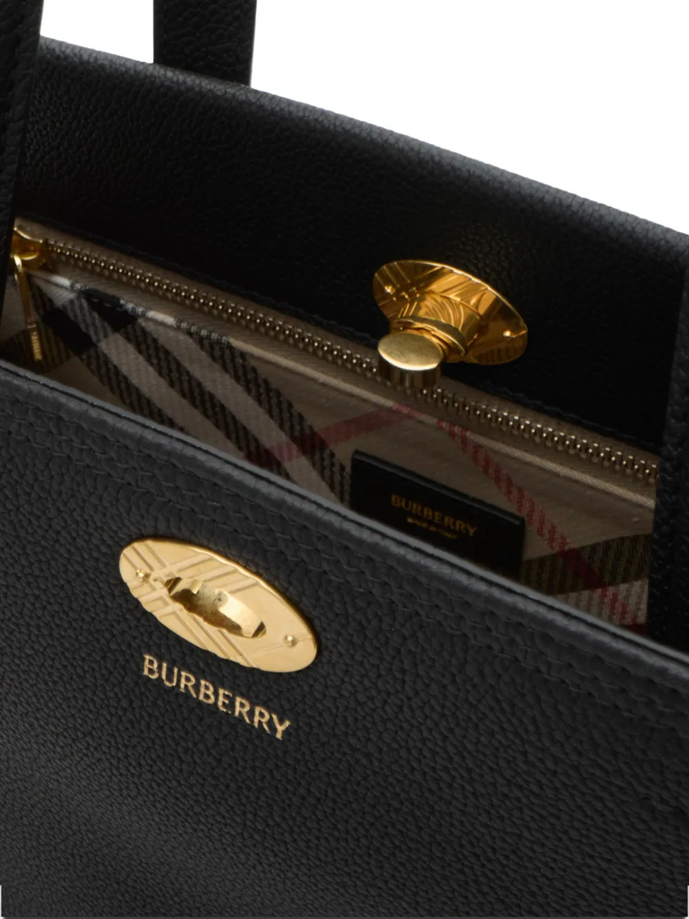 Burberry Cotswolds kleine shopper Zwart