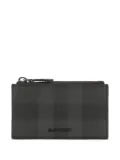 Burberry check-print card case - Grey