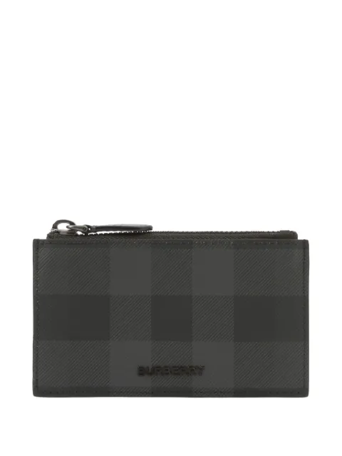 Burberry check-print card case