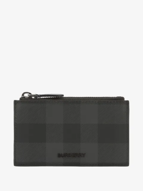 Burberry tarjetero con motivo de cuadros