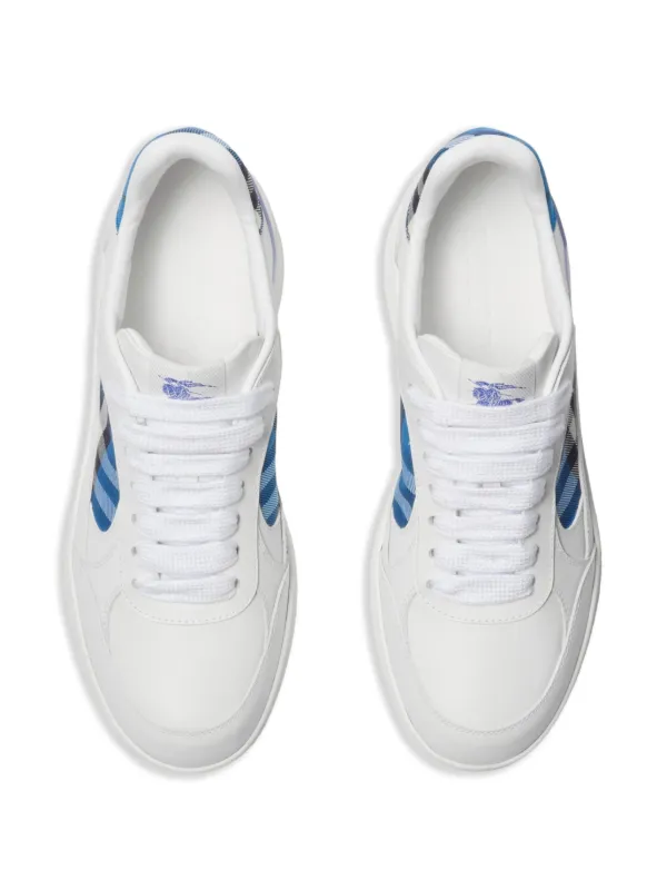 スニーカー BURBERRY WHITE LEATHER TERRACE SNEAKERS スニーカー Burberry White Leather Terrace Sneakers Leather