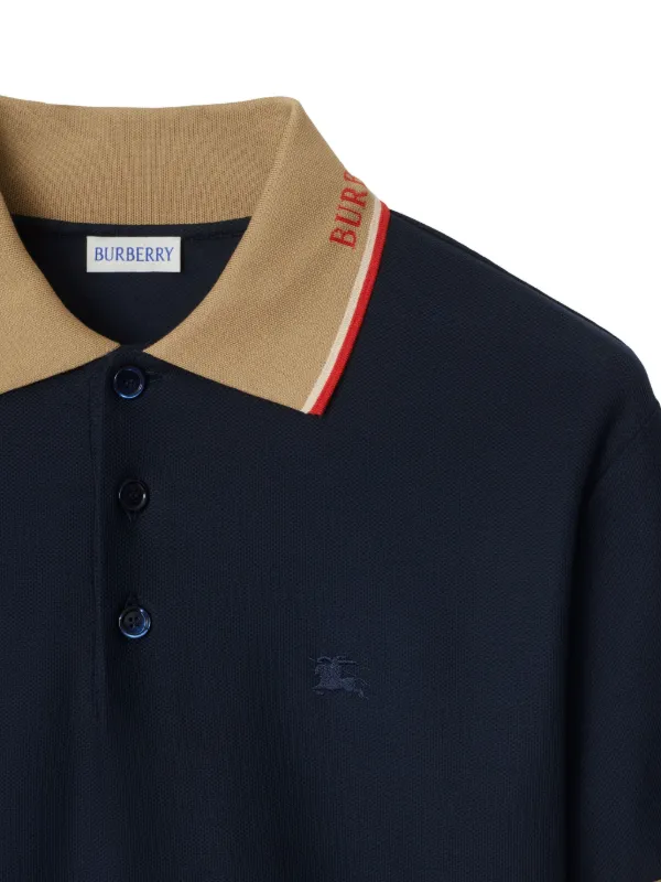Burberry Cotton Polo Shirt Blue FARFETCH JO