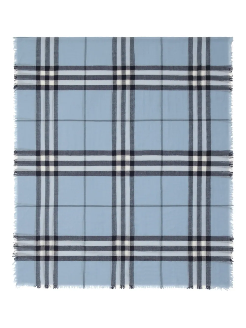 Burberry Geruite sjaal Blauw