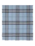 Burberry checked wool scarf - Blue