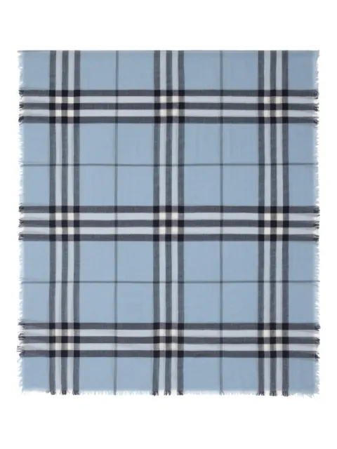 Burberry checked wool scarf