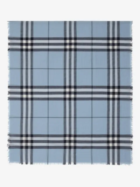 Burberry wide Check wool scarf