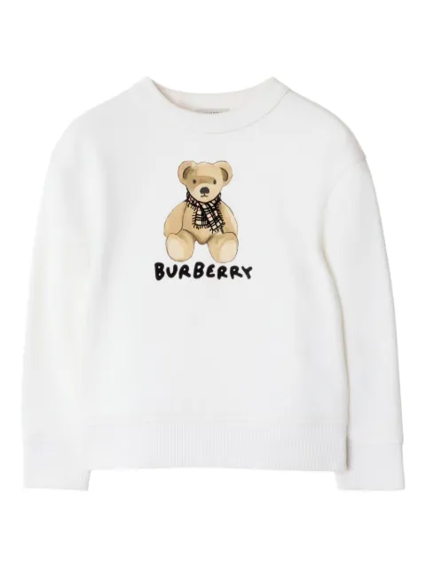 Burberry Kids suéter con motivo de osito Thomas