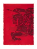 Burberry EKD wool scarf - Red
