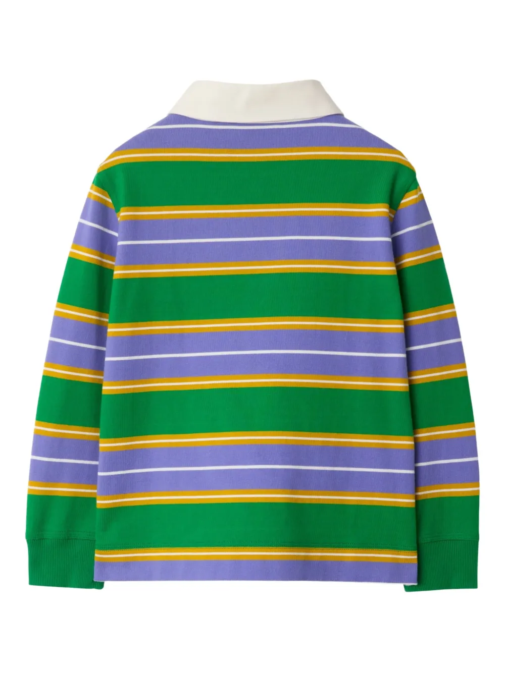 Burberry Kids Gestreept poloshirt Groen