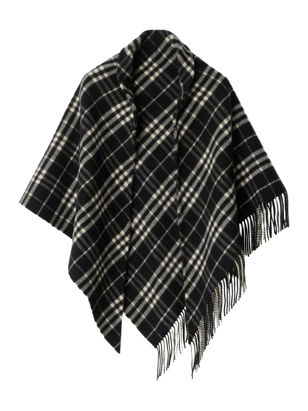 Burberry Geruite sjaal Zwart