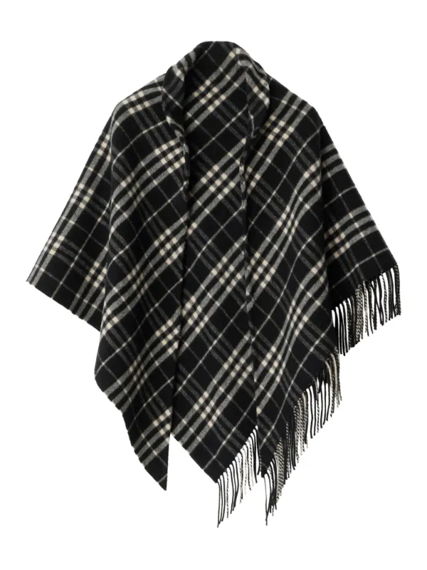 burberry shawl black