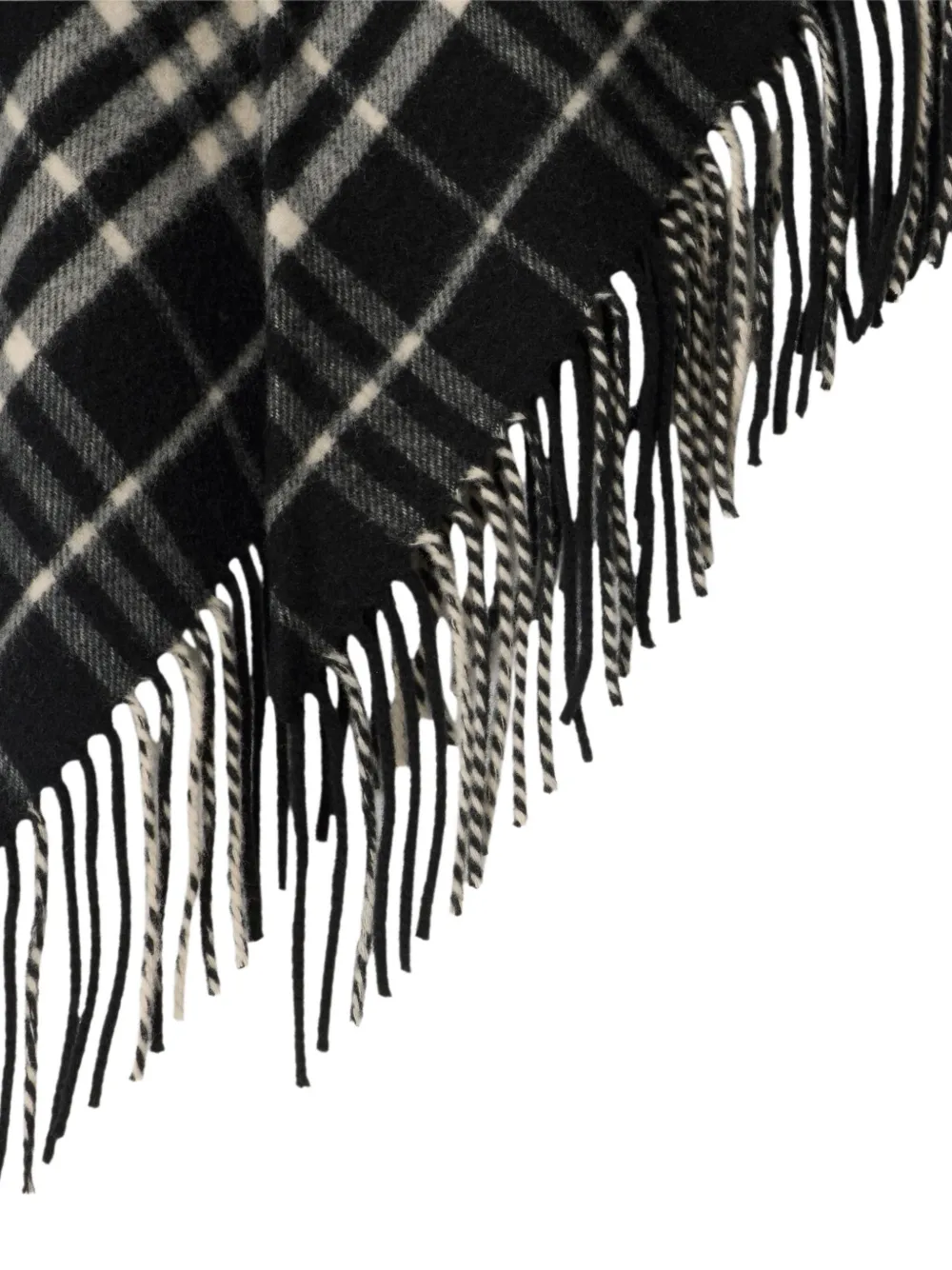 Burberry Geruite sjaal Zwart