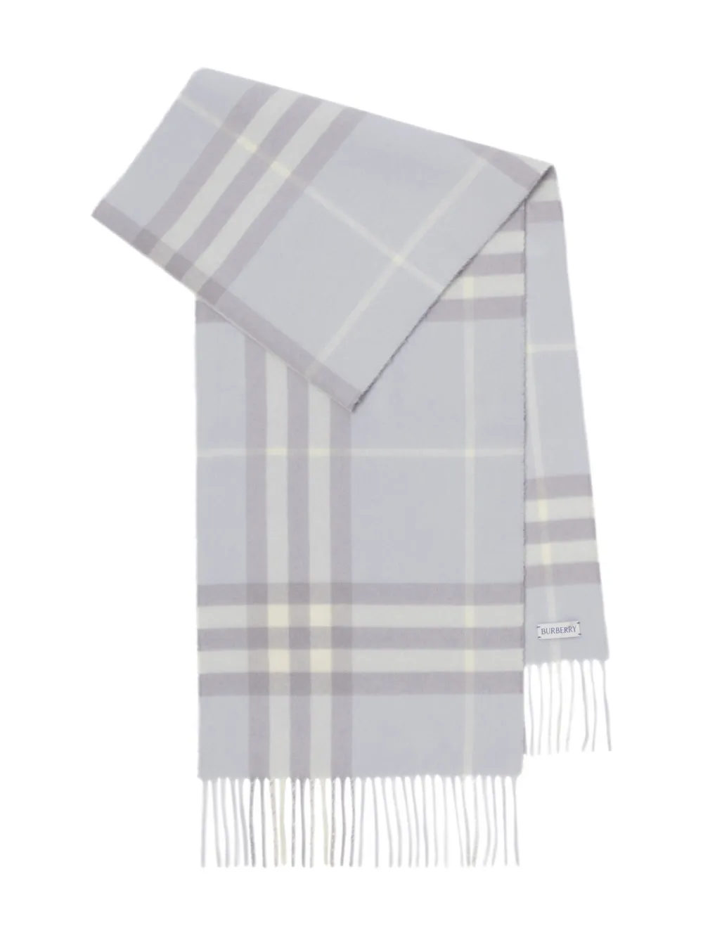 Burberry checked cashmere scarf | Green | Image 1