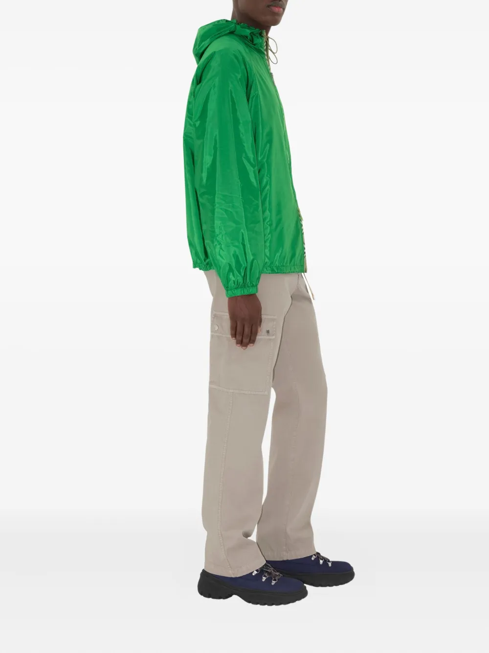 Burberry Jack met Vintage Check-afwerking Groen