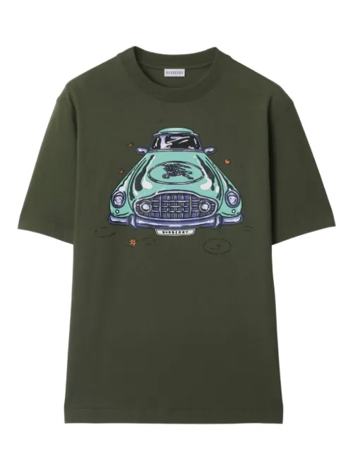 T-shirt en coton à imprimé voiture - Burberry - Modalova
