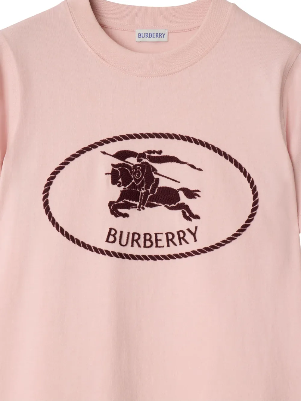 Burberry T-shirt met ridderprint Roze