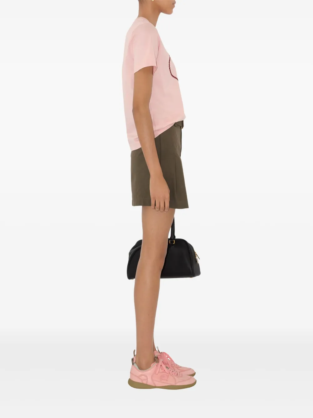 Burberry T-shirt met ridderprint Roze