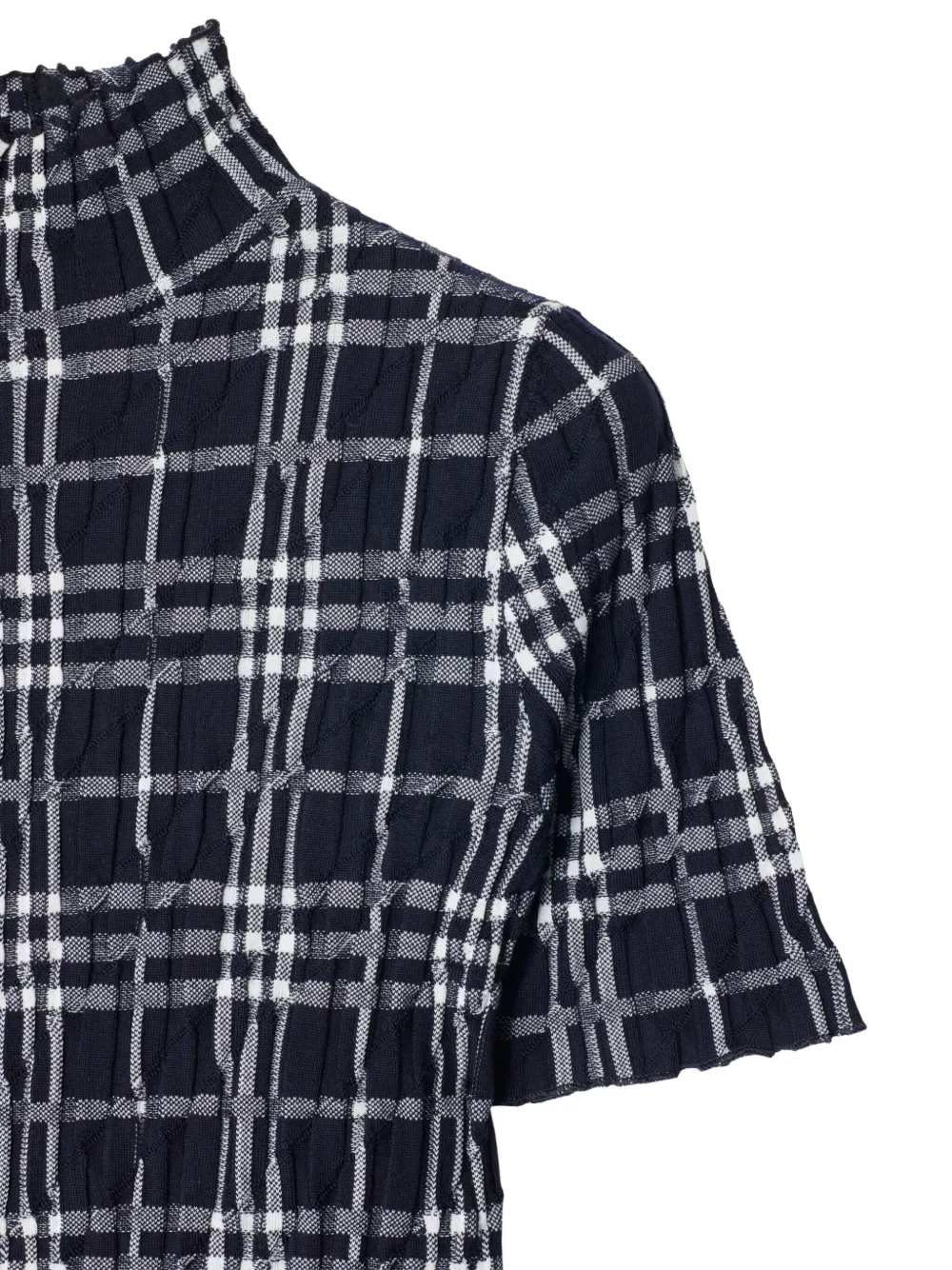 Burberry Geruite jurk Blauw