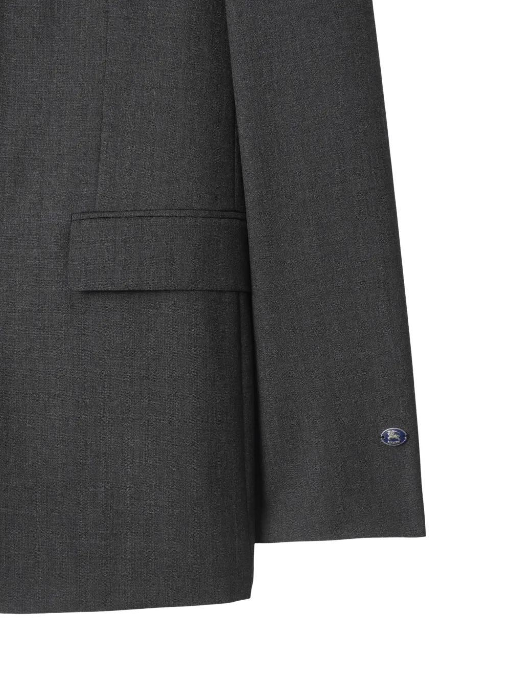 Burberry Blazer met enkele rij knopen Grijs