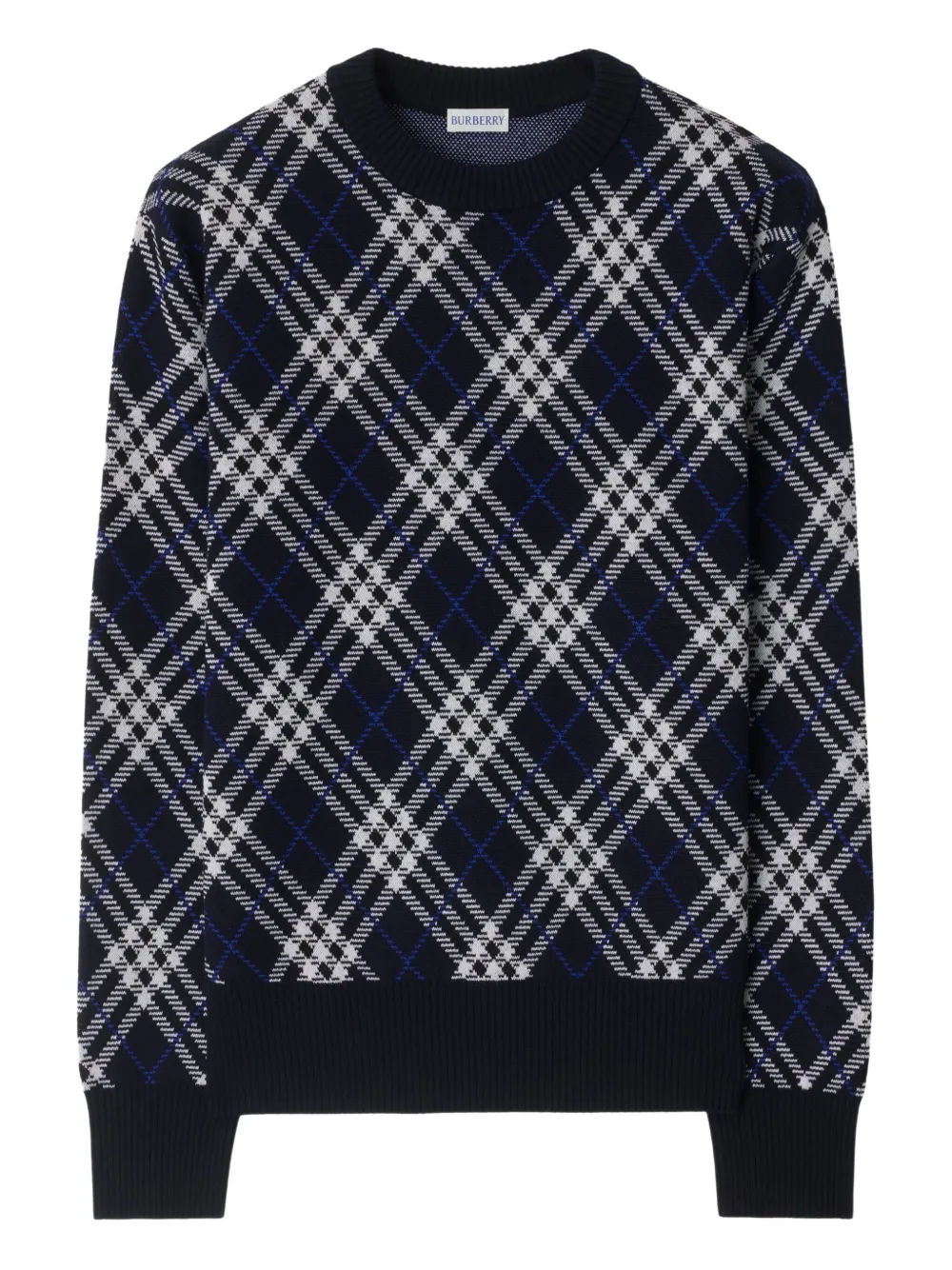 Burberry Geruite trui Blauw