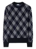 Burberry checked sweater - Blue