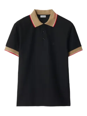Burberry チェッカーカラー ポロシャツ | ブラック | FARFETCH JP