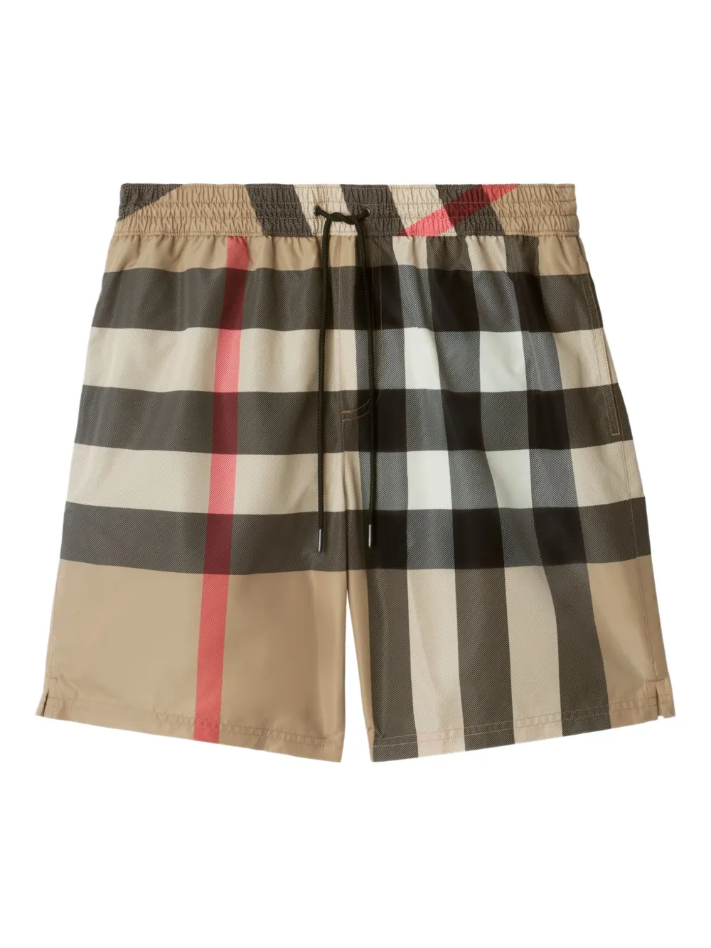 Burberry Geruite zwembroek Beige