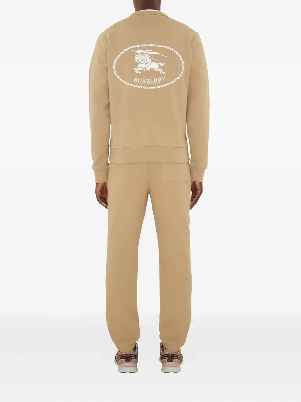 Burberry Katoenen trainingsbroek Beige