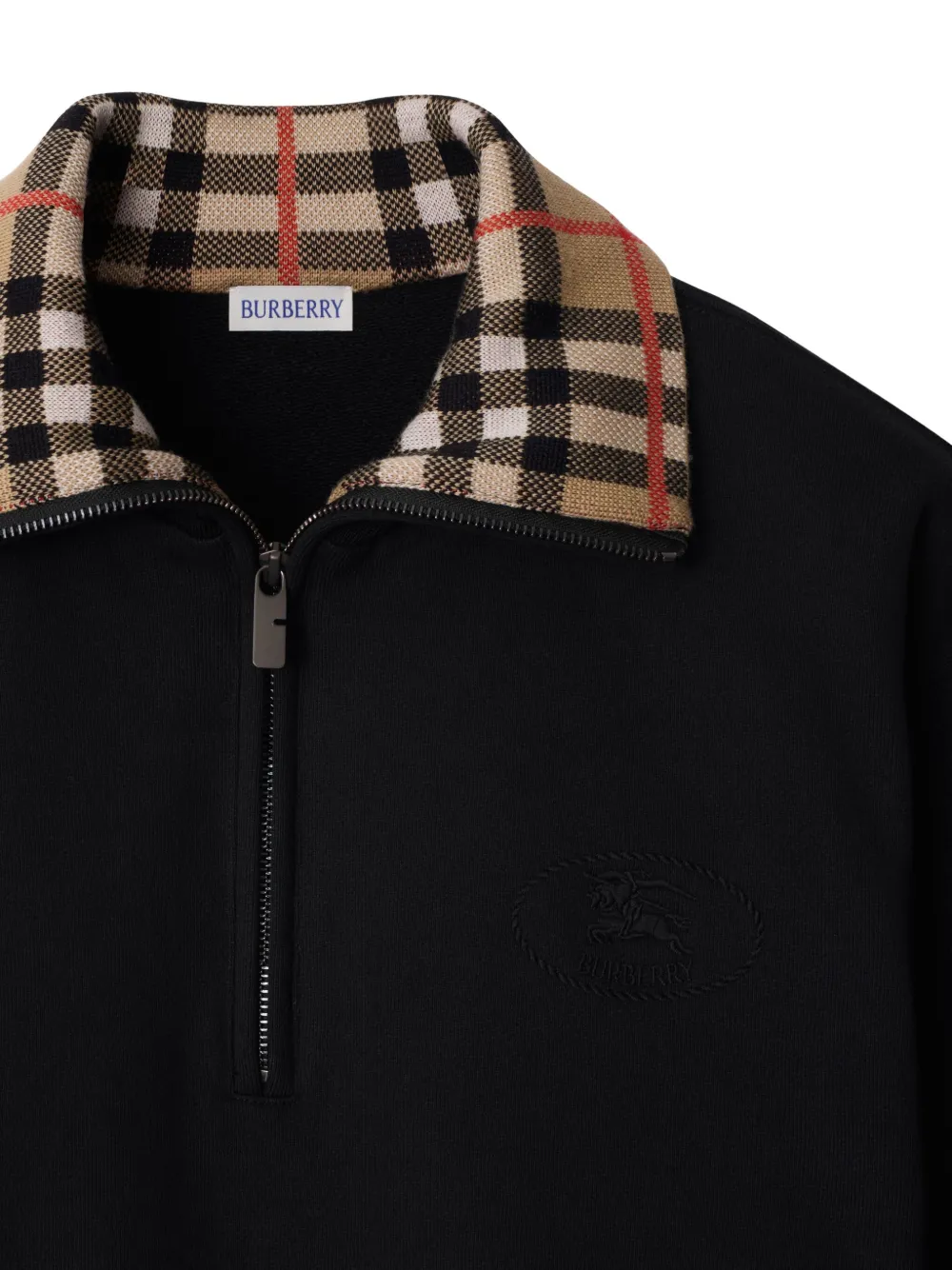 Burberry sudadera con cuello a cuadros | Sudaderas | Image 2